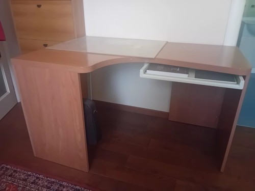 Scrivania angolare porta - , pc