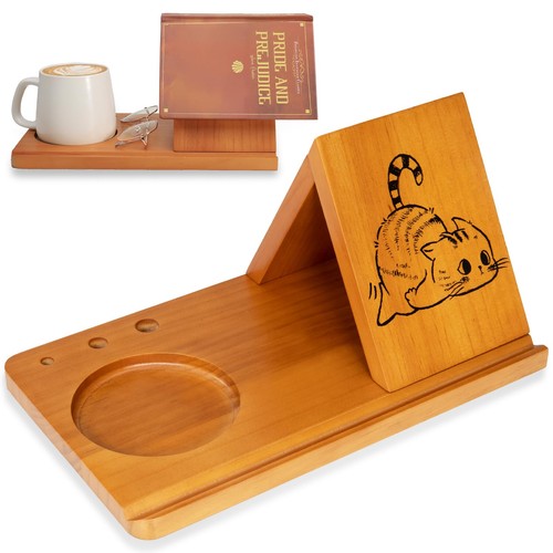 Triangle wooden cat book - wooden,